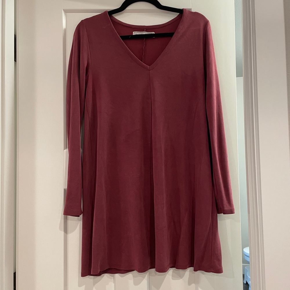 Abercrombie & Fitch Long Sleeve Dress - Pink